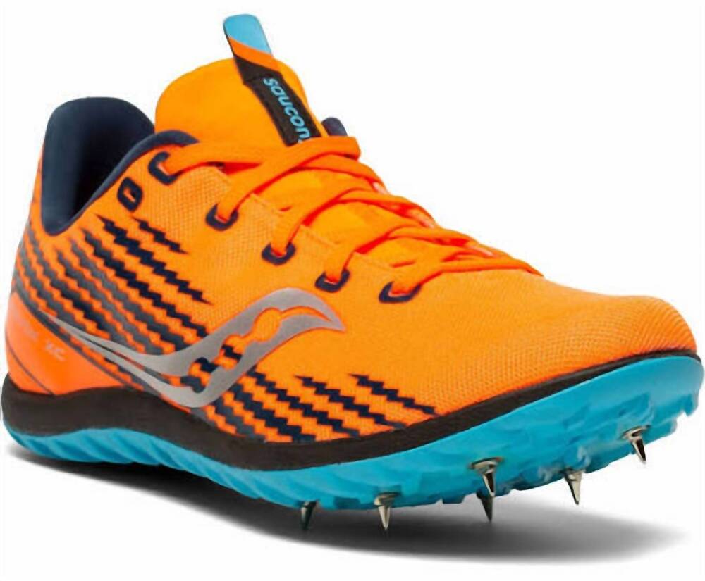 NEW SAUCONY women's havok xc3 cross-country racing shoe in orange